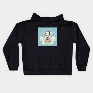 Pee Wee Herman in heaven - art Kids Hoodie